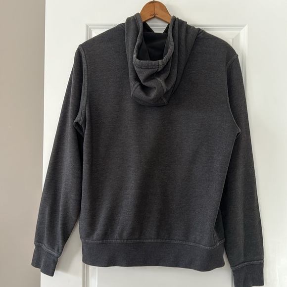 The North Face Grey Logo Hoodie Sweatshirt w Kangaroo Pockets Men's Medium - Picture 6 of 11